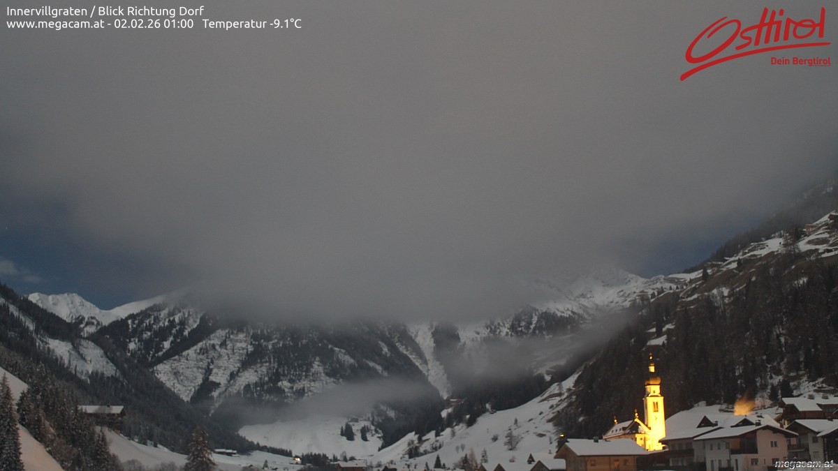Archiv Foto Webcam Blick Richtung Innervillgraten