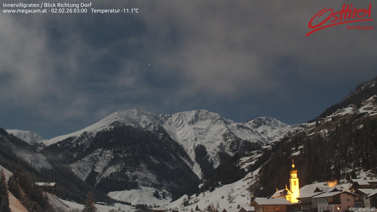 Archiv Foto Webcam Blick Richtung Innervillgraten