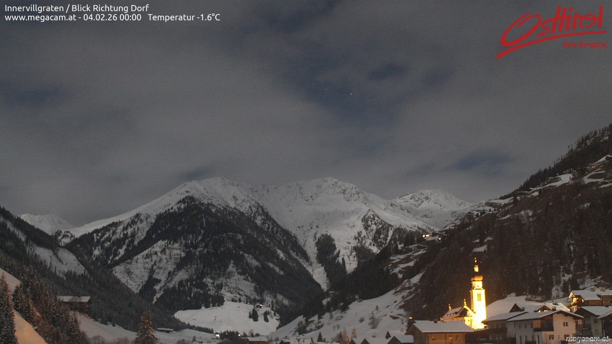 Archiv Foto Webcam Blick Richtung Innervillgraten