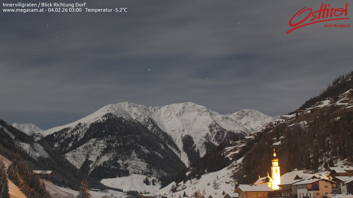 Archiv Foto Webcam Blick Richtung Innervillgraten