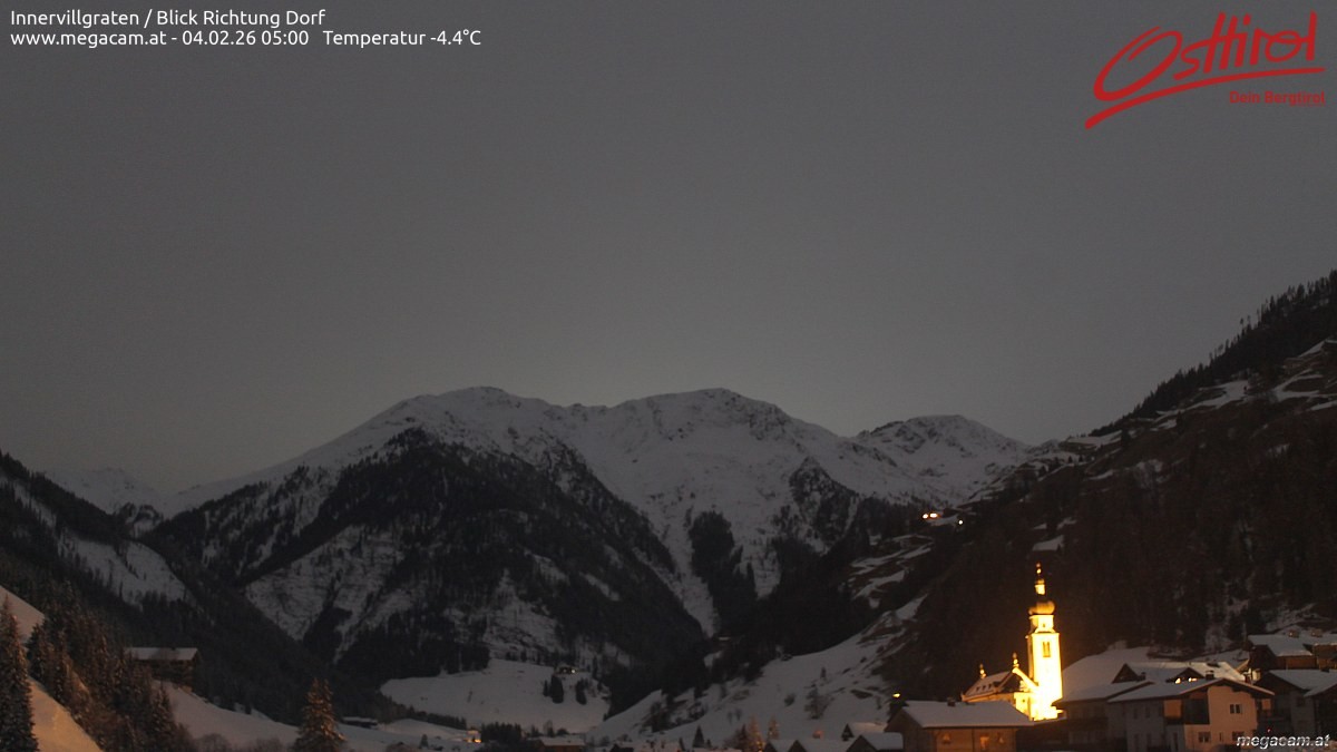 Archiv Foto Webcam Blick Richtung Innervillgraten