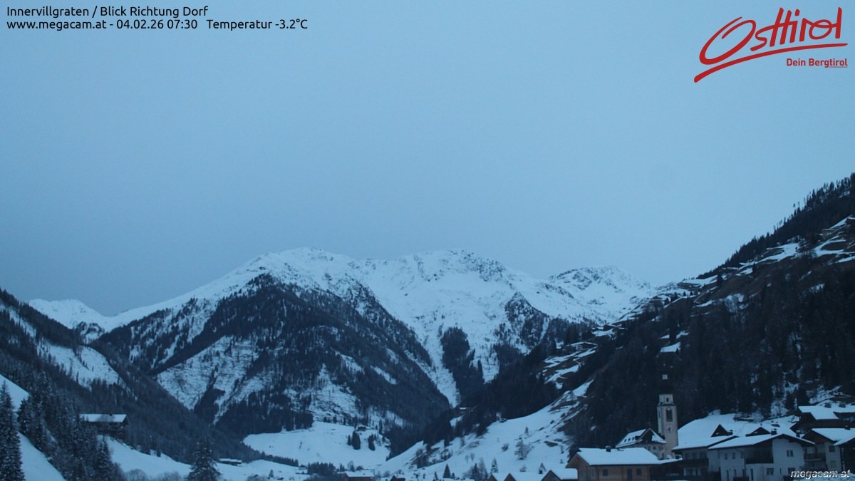 Archiv Foto Webcam Blick Richtung Innervillgraten