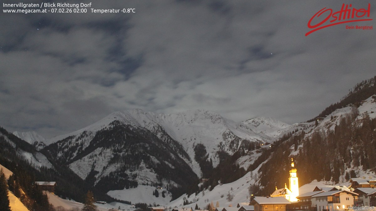 Archiv Foto Webcam Blick Richtung Innervillgraten