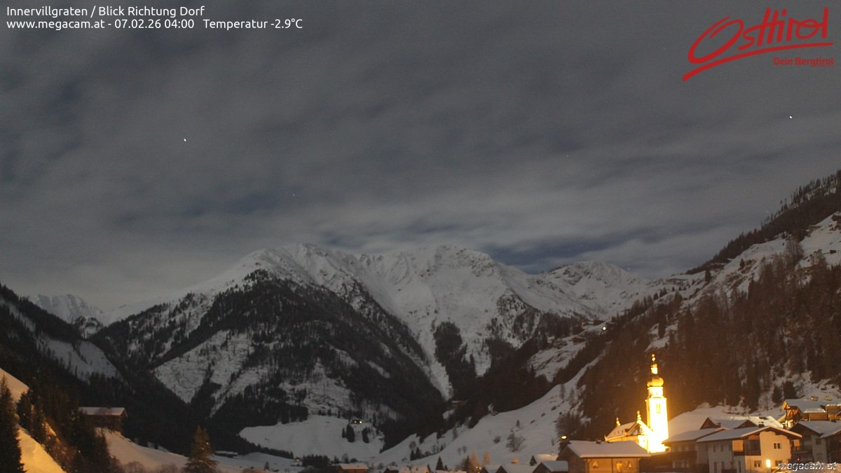 Archiv Foto Webcam Blick Richtung Innervillgraten