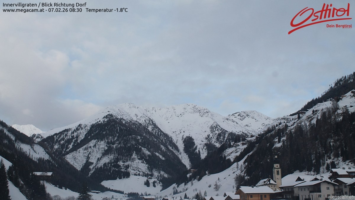 Archiv Foto Webcam Blick Richtung Innervillgraten