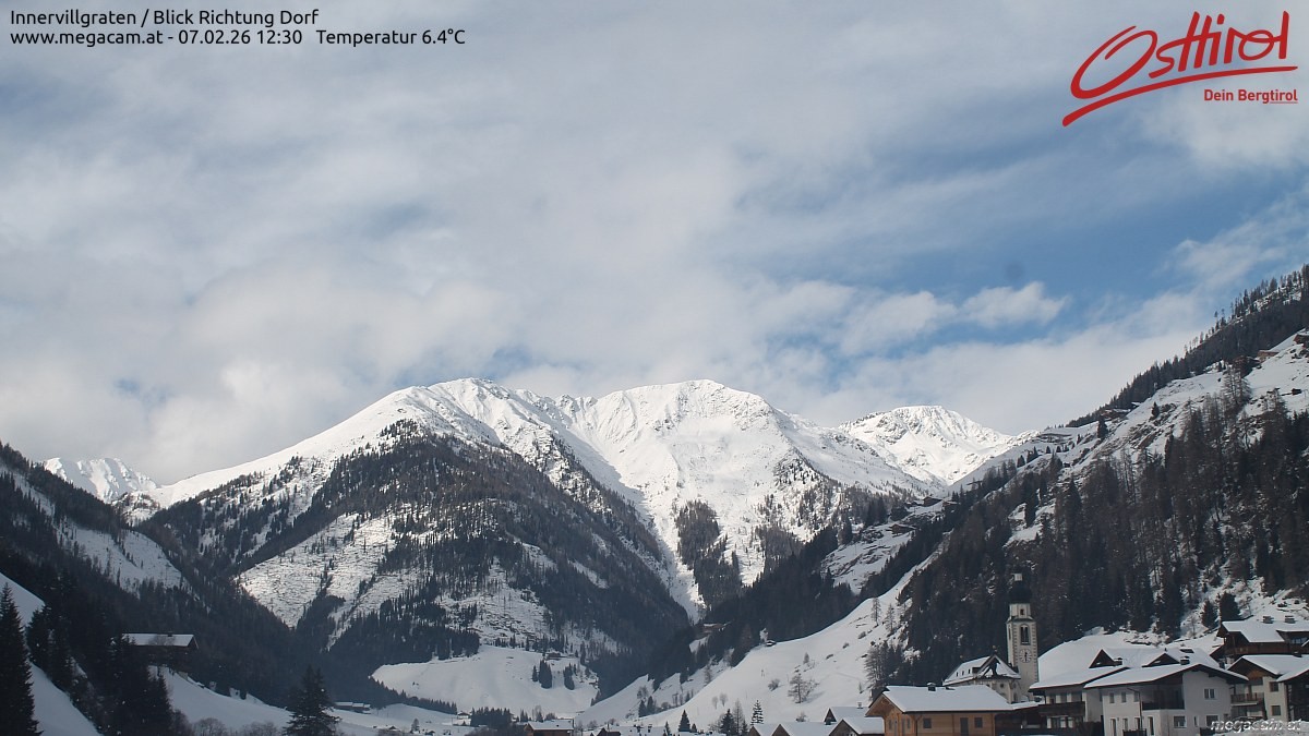 Archiv Foto Webcam Blick Richtung Innervillgraten