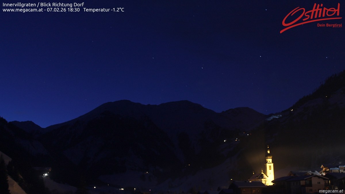 Archiv Foto Webcam Blick Richtung Innervillgraten