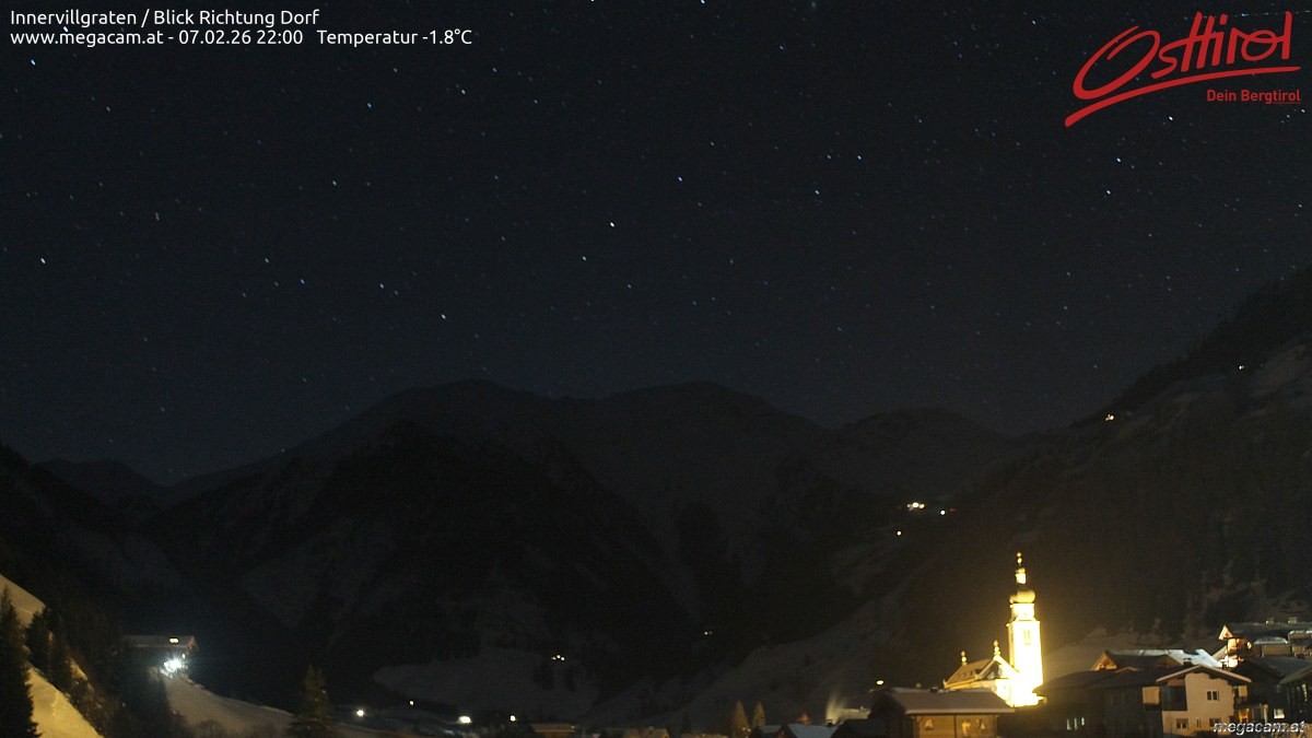 Archiv Foto Webcam Blick Richtung Innervillgraten