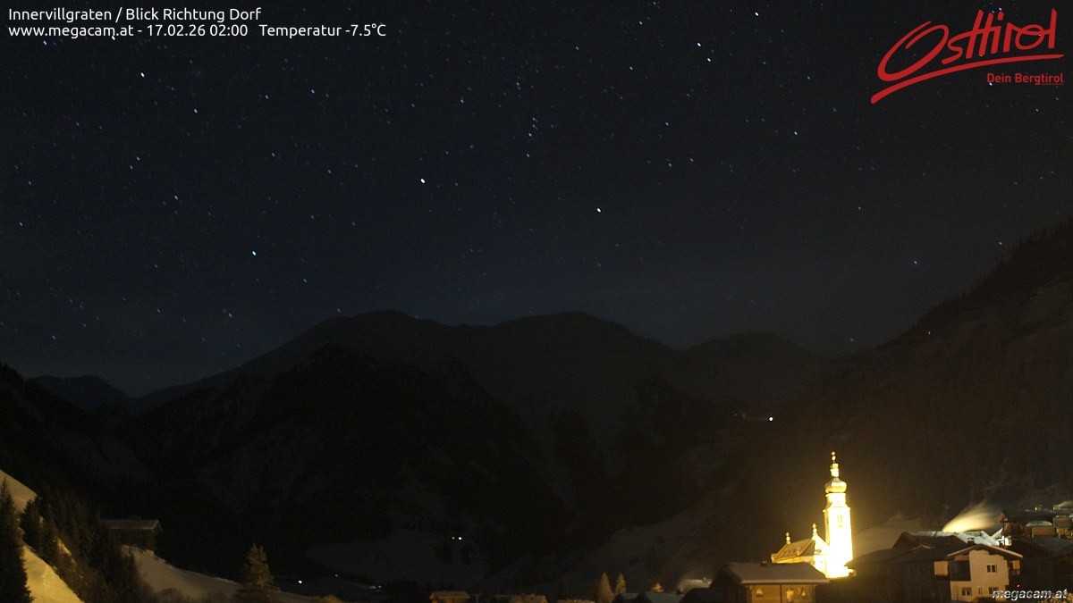 Archiv Foto Webcam Blick Richtung Innervillgraten