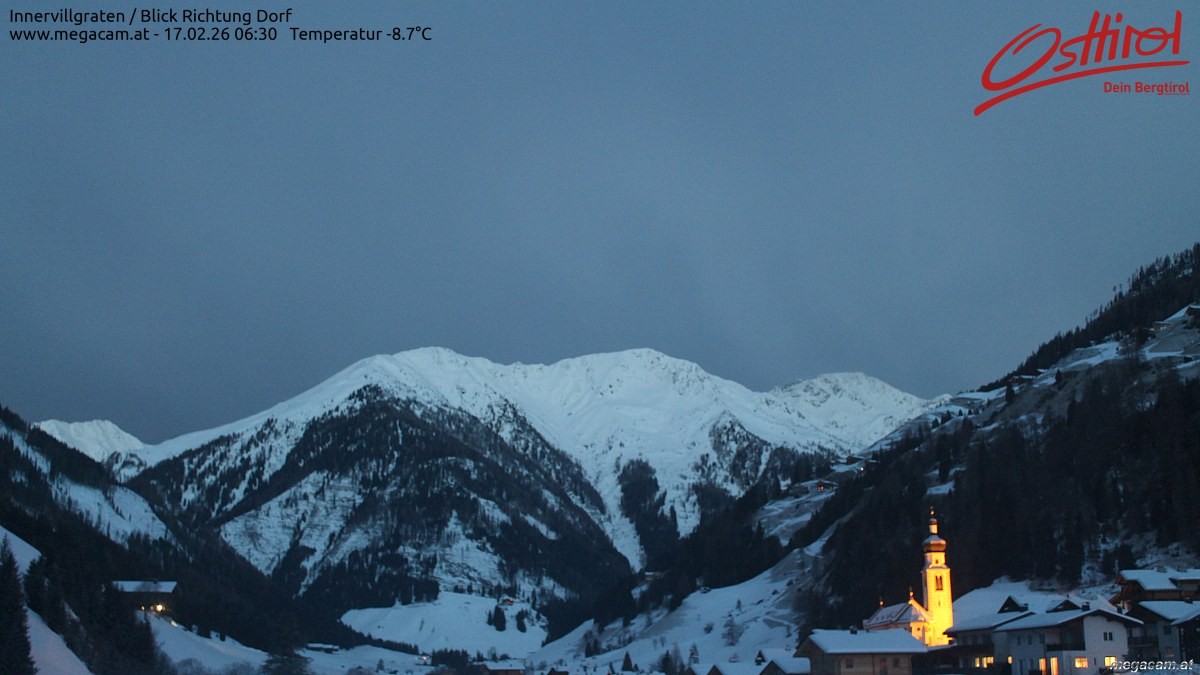 Archiv Foto Webcam Blick Richtung Innervillgraten