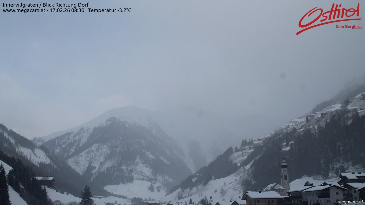 Archiv Foto Webcam Blick Richtung Innervillgraten