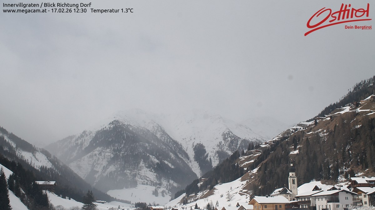 Archiv Foto Webcam Blick Richtung Innervillgraten