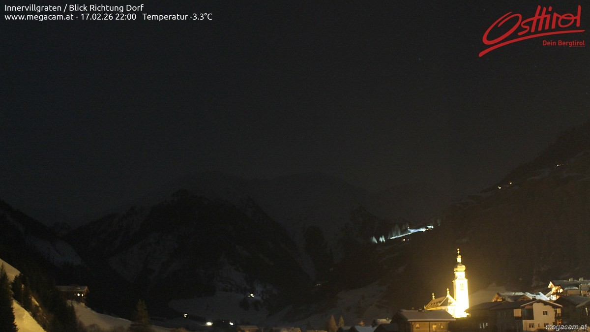 Archiv Foto Webcam Blick Richtung Innervillgraten