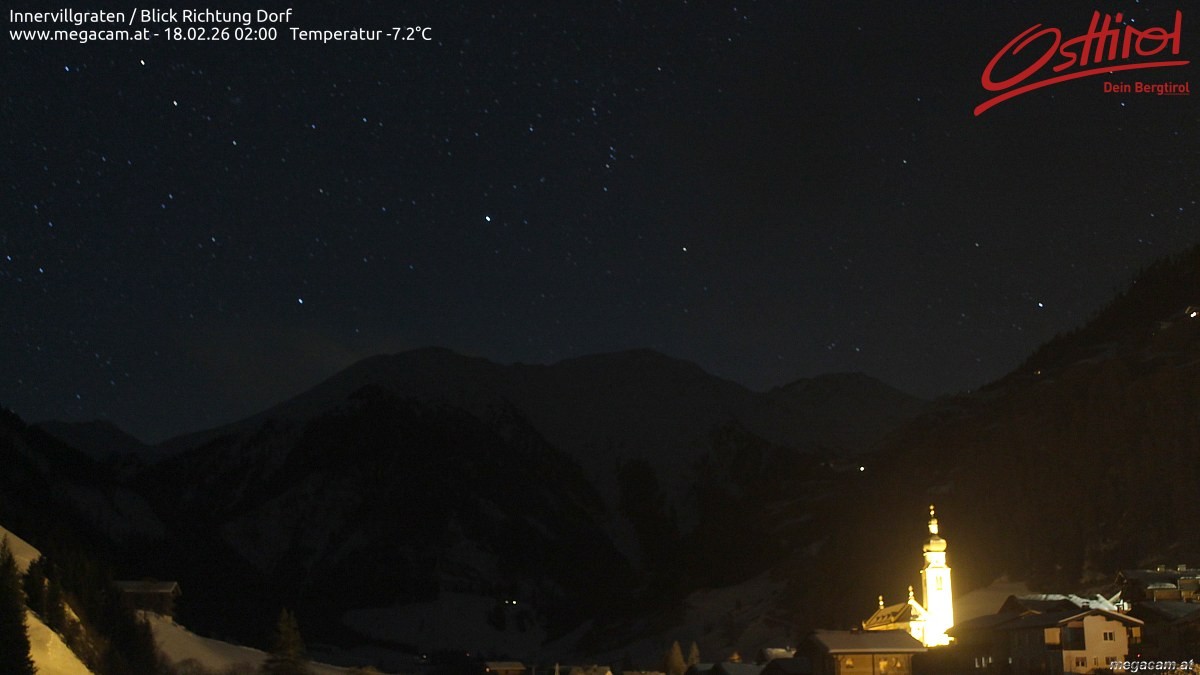 Archiv Foto Webcam Blick Richtung Innervillgraten