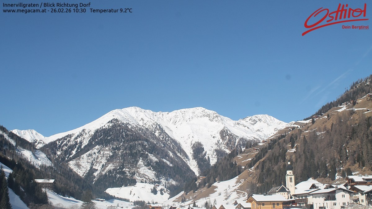 Archived image Webcam Innervillgraten - East Tyrol
