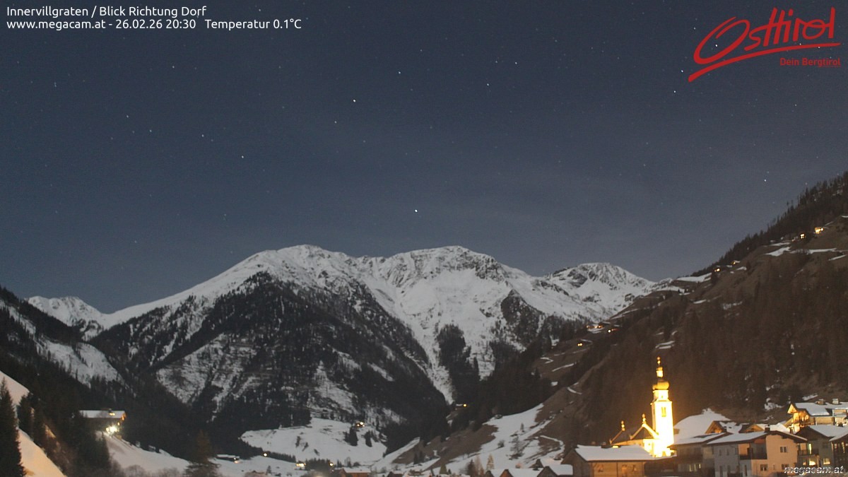 Archiv Foto Webcam Blick Richtung Innervillgraten