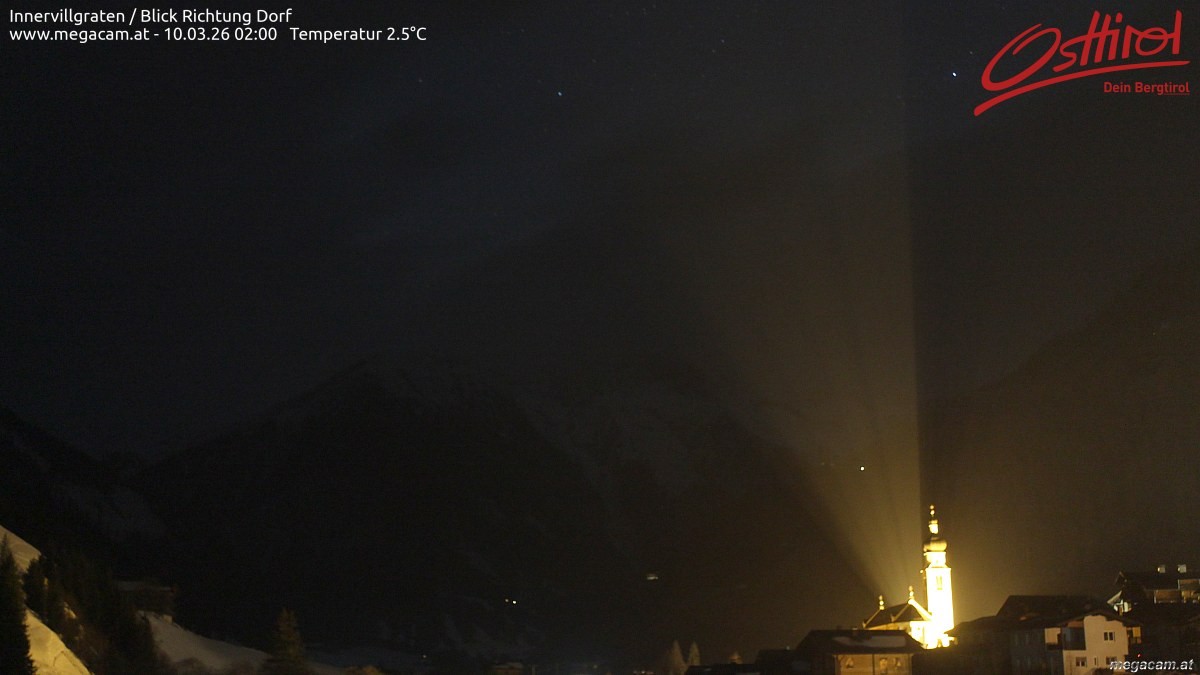 Archiv Foto Webcam Blick Richtung Innervillgraten