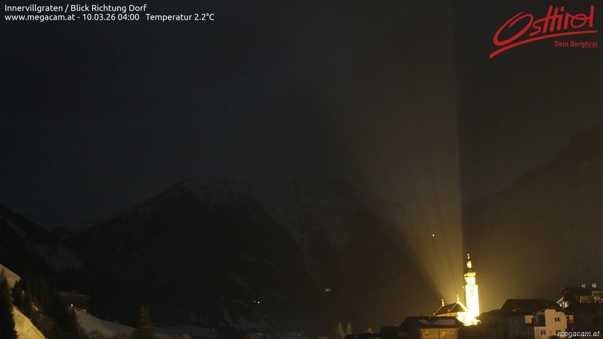 Archiv Foto Webcam Blick Richtung Innervillgraten