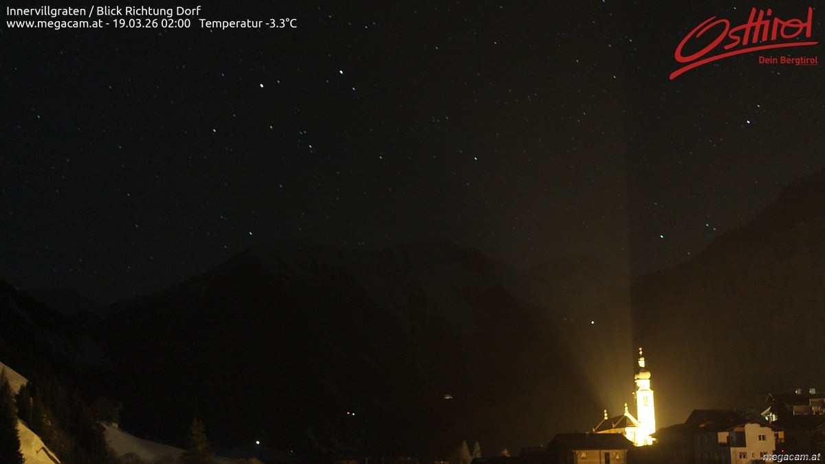 Archiv Foto Webcam Blick Richtung Innervillgraten