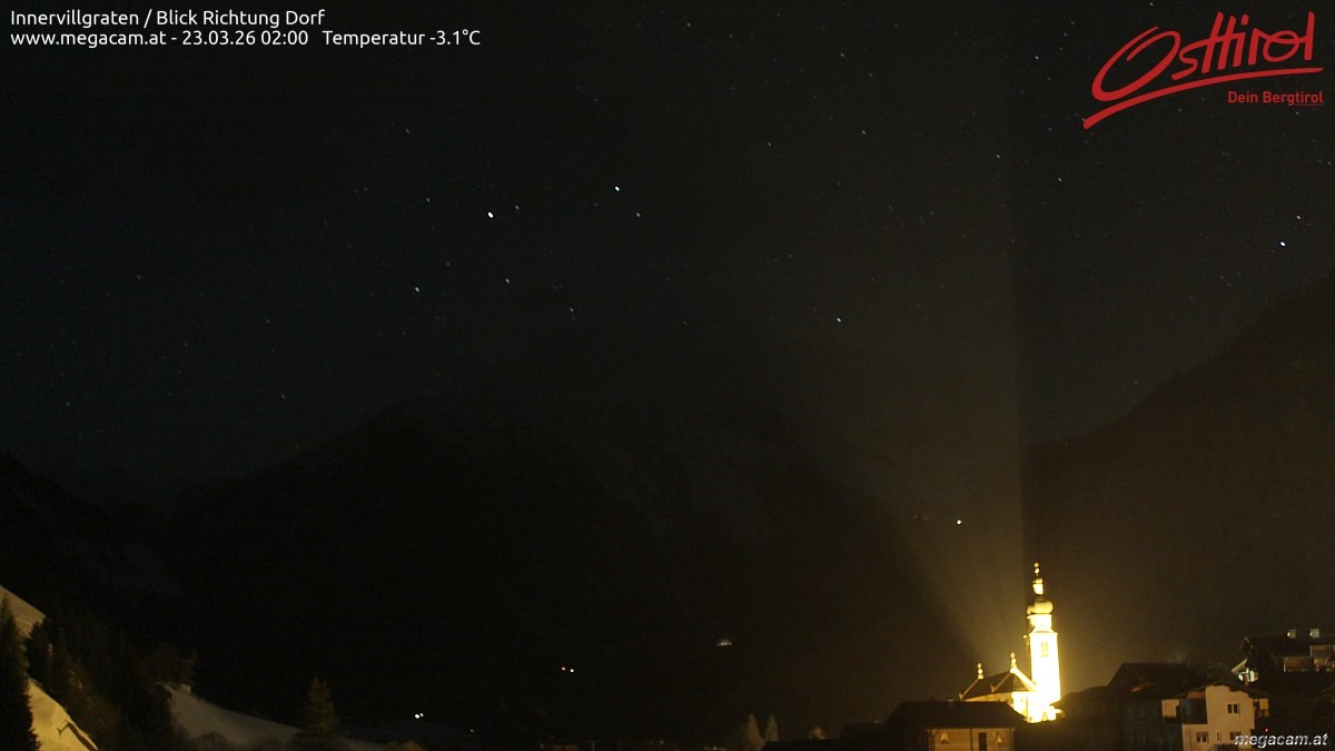 Archiv Foto Webcam Blick Richtung Innervillgraten