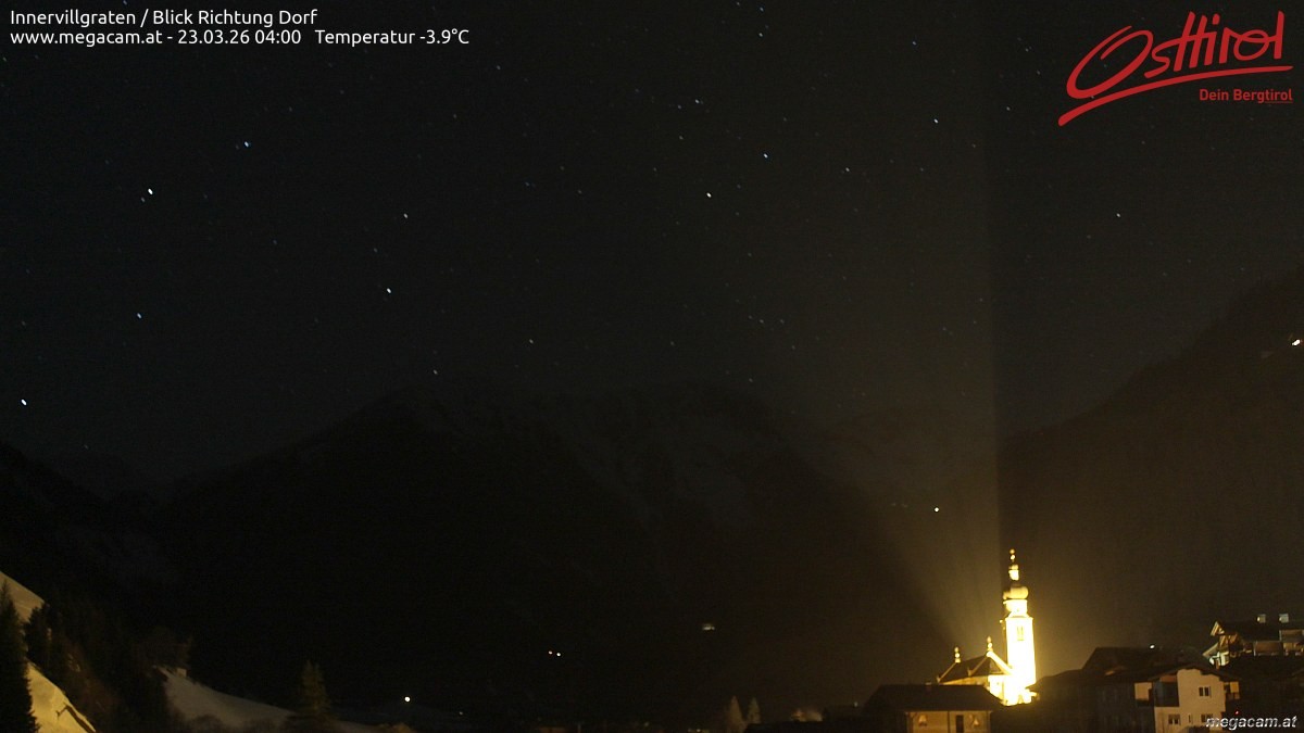 Archiv Foto Webcam Blick Richtung Innervillgraten