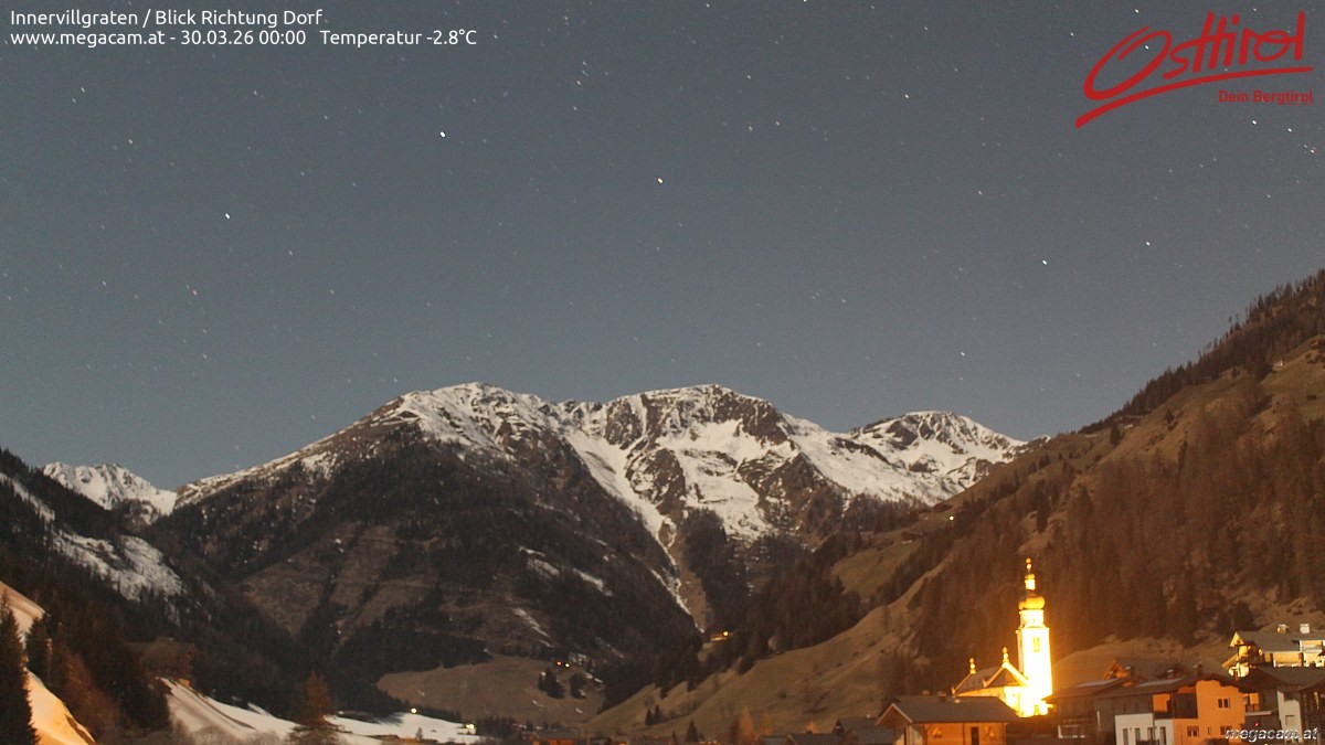 Archiv Foto Webcam Blick Richtung Innervillgraten