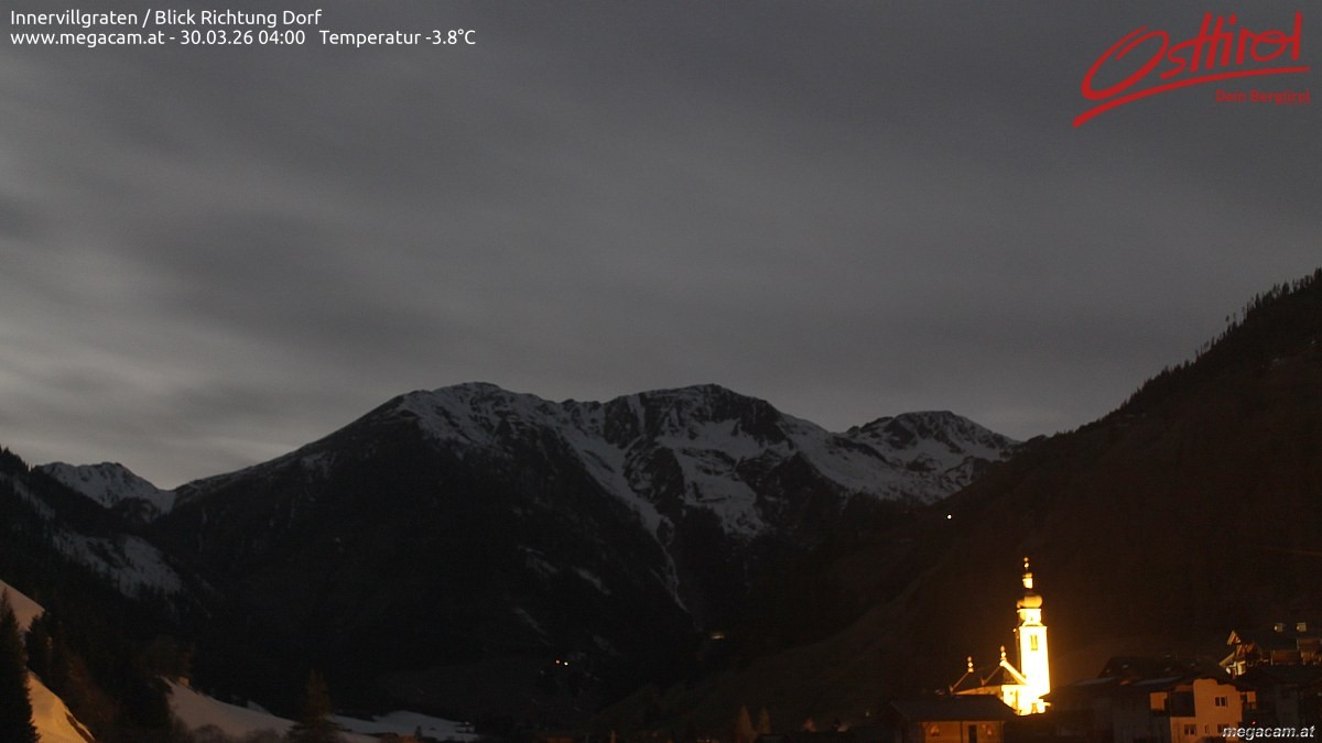 Archiv Foto Webcam Blick Richtung Innervillgraten