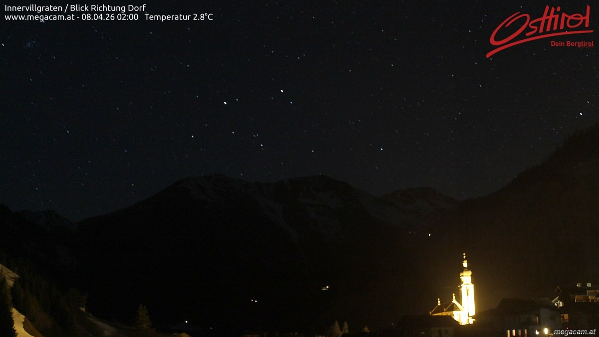 Archiv Foto Webcam Blick Richtung Innervillgraten