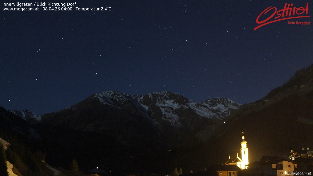 Archiv Foto Webcam Blick Richtung Innervillgraten