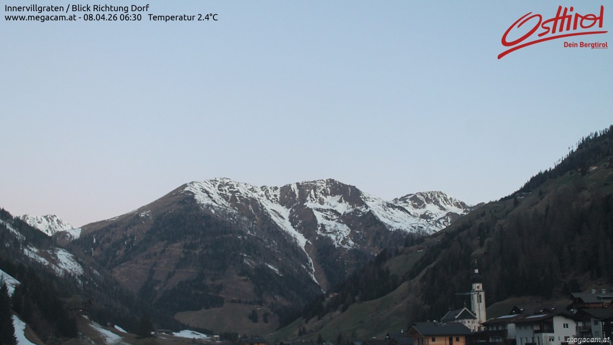 Archiv Foto Webcam Blick Richtung Innervillgraten