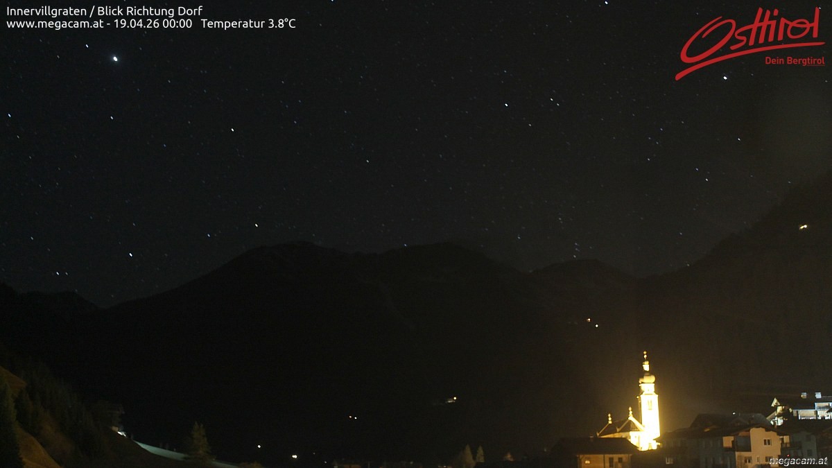 Archiv Foto Webcam Blick Richtung Innervillgraten