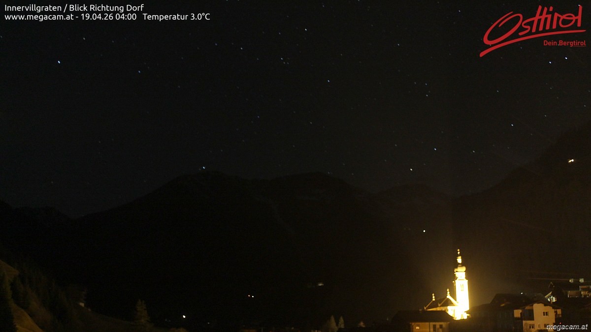 Archiv Foto Webcam Blick Richtung Innervillgraten