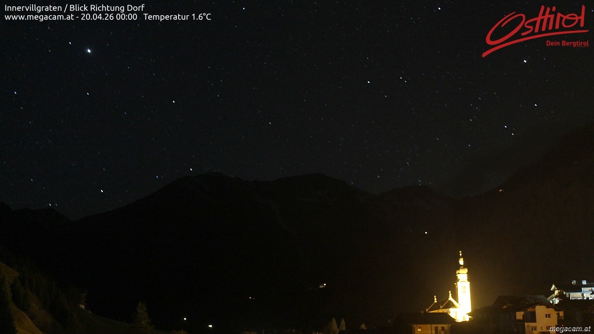 Archiv Foto Webcam Blick Richtung Innervillgraten