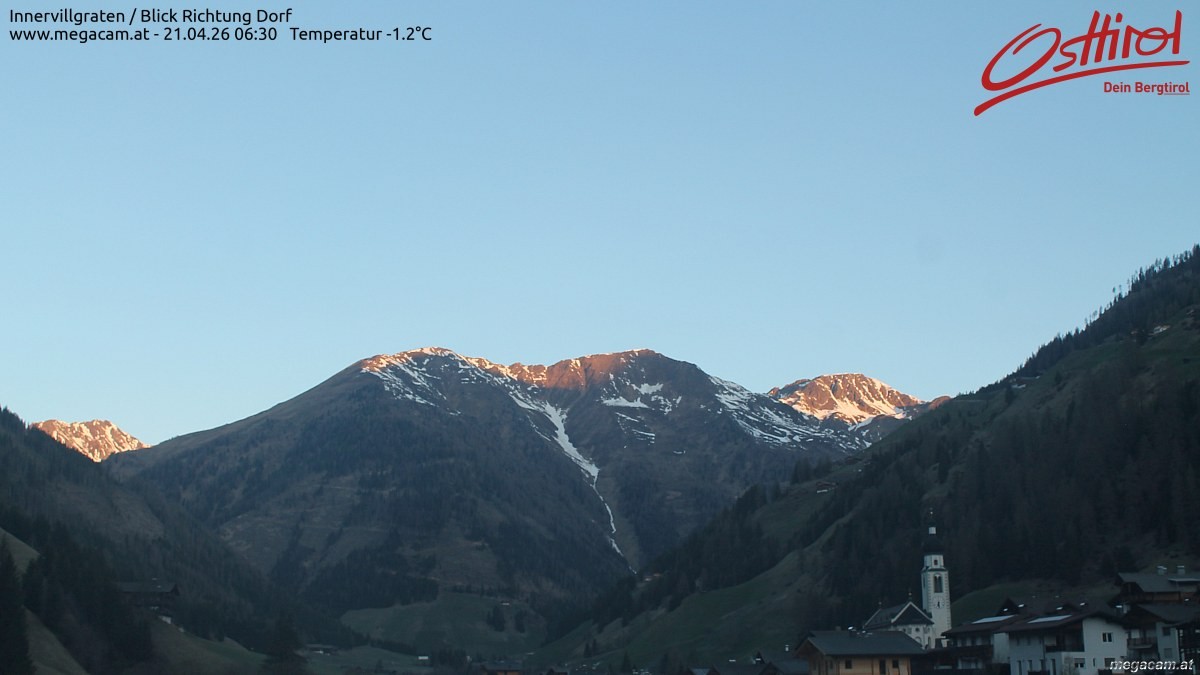 Archived image Webcam Innervillgraten - East Tyrol