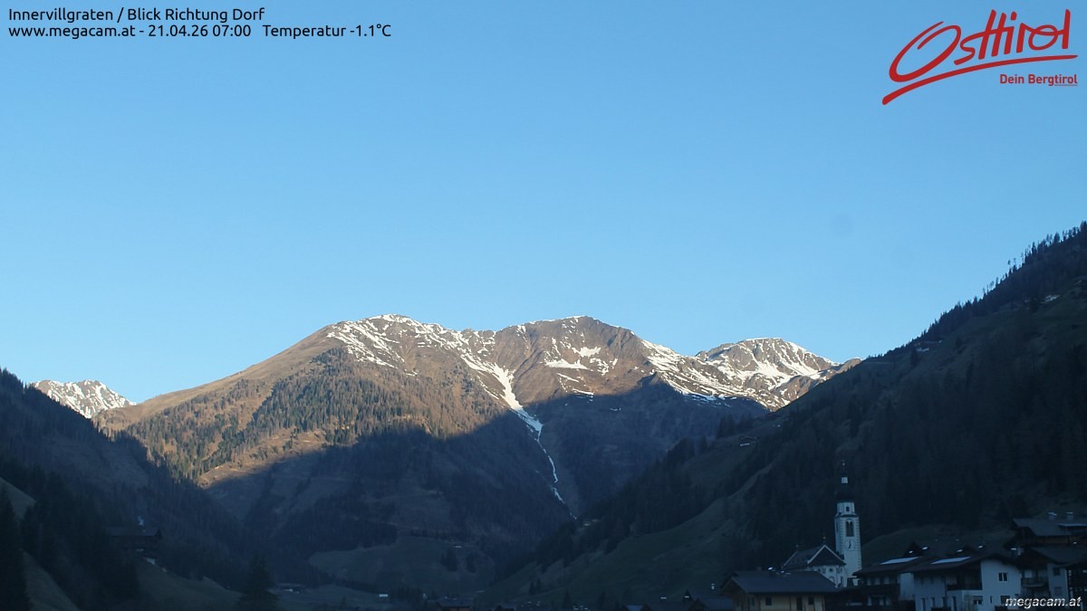 Archived image Webcam Innervillgraten - East Tyrol