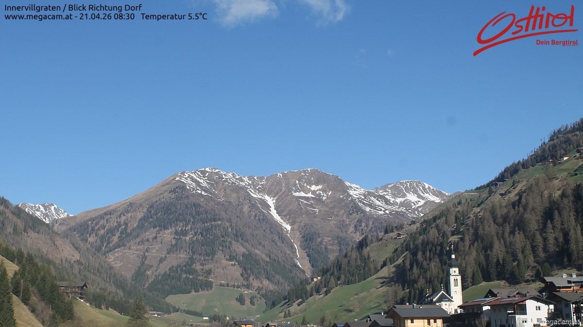Archived image Webcam Innervillgraten - East Tyrol