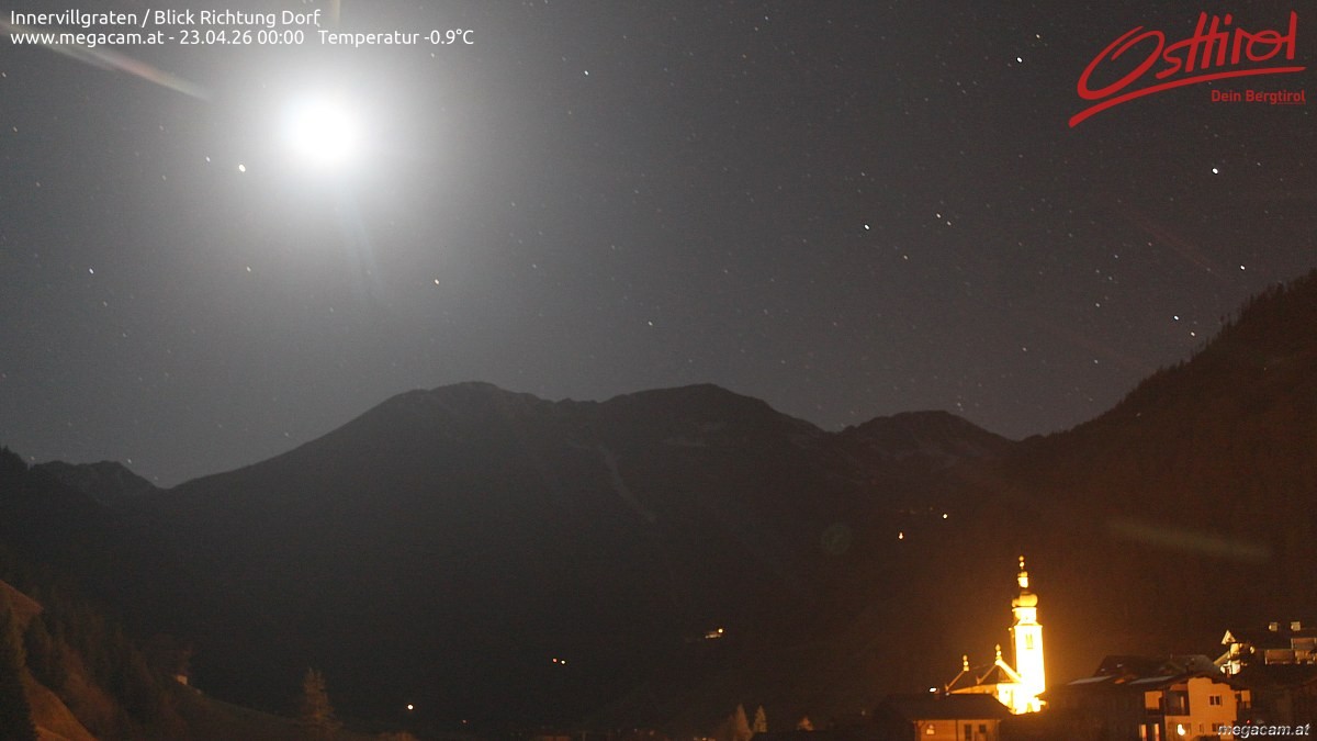 Archiv Foto Webcam Blick Richtung Innervillgraten