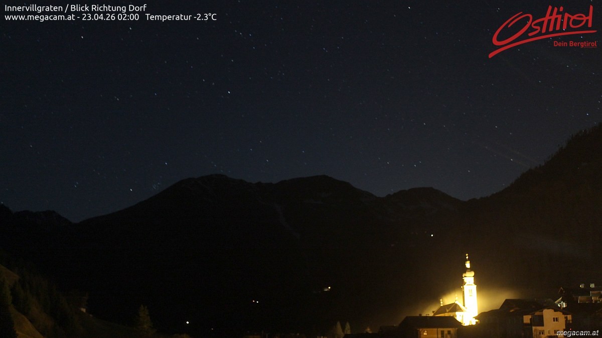 Archiv Foto Webcam Blick Richtung Innervillgraten