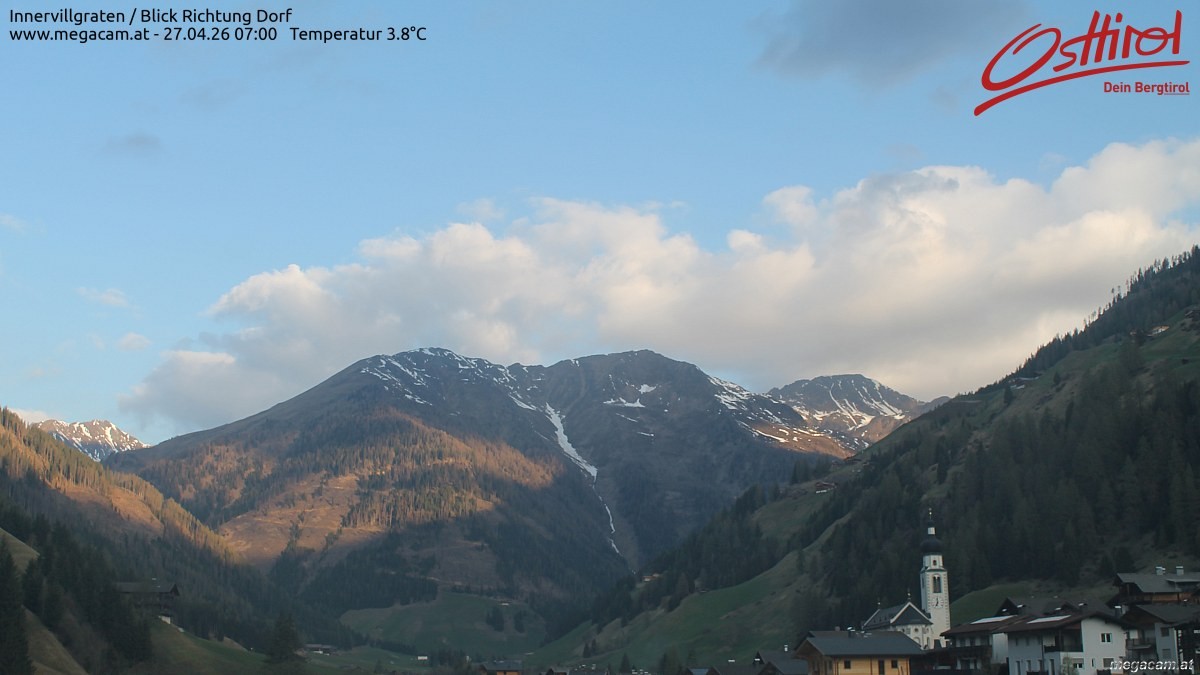 Archived image Webcam Innervillgraten - East Tyrol