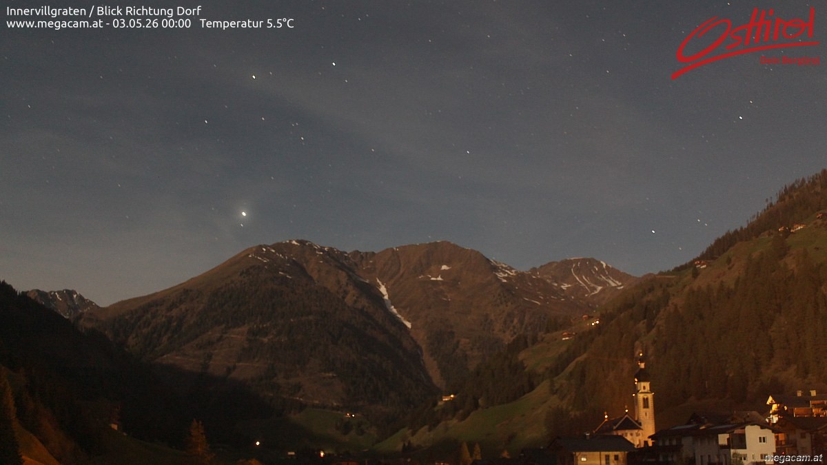 Archiv Foto Webcam Blick Richtung Innervillgraten