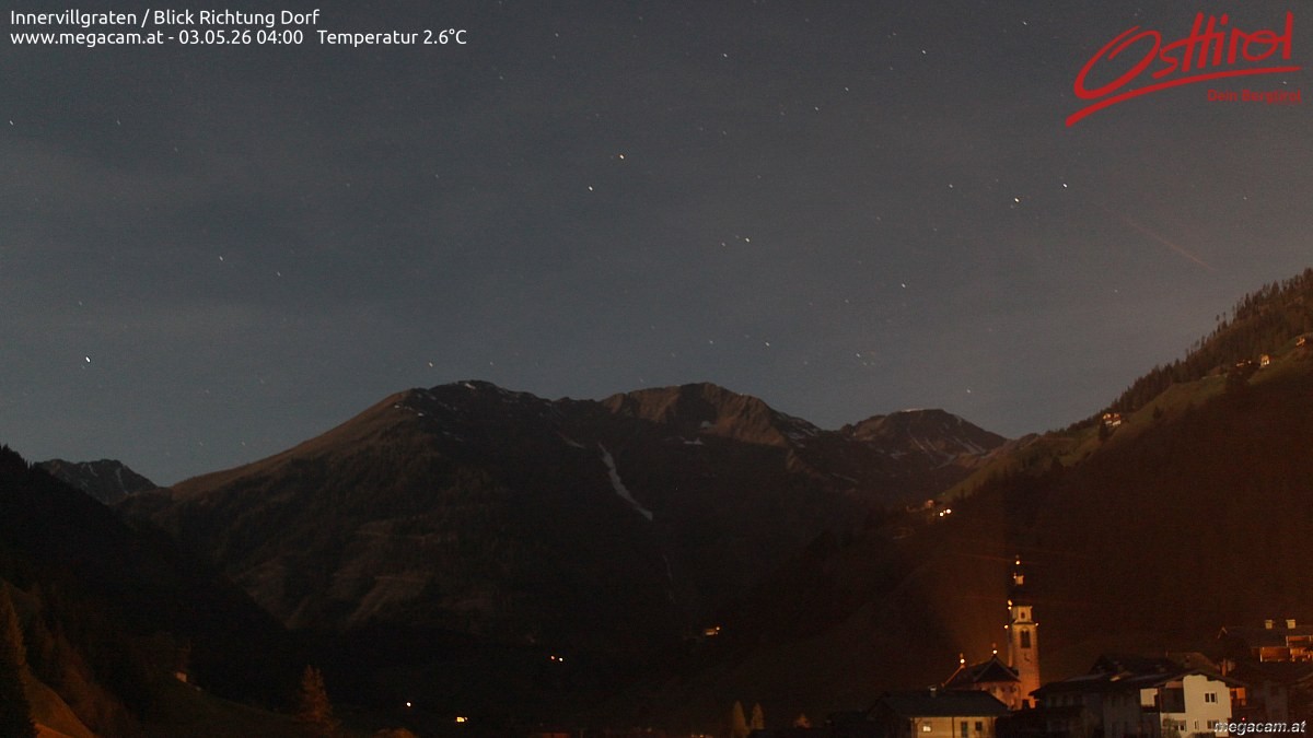 Archiv Foto Webcam Blick Richtung Innervillgraten