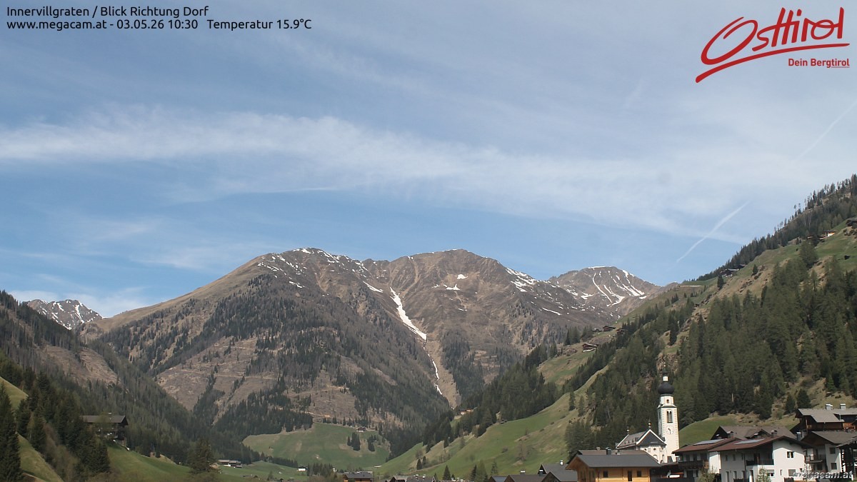 Archived image Webcam Innervillgraten - East Tyrol