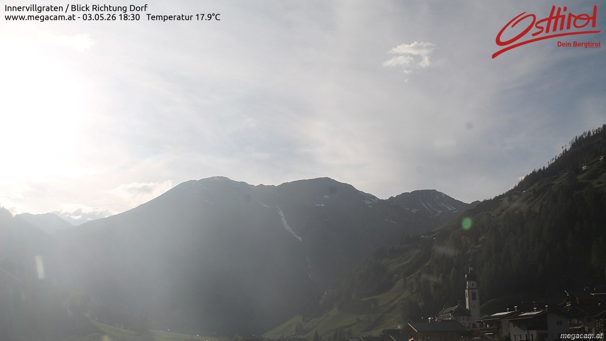 Archiv Foto Webcam Blick Richtung Innervillgraten