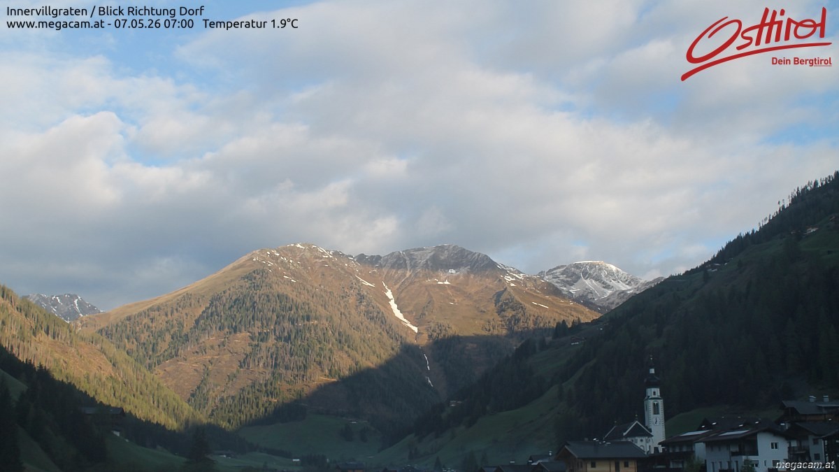 Archived image Webcam Innervillgraten - East Tyrol