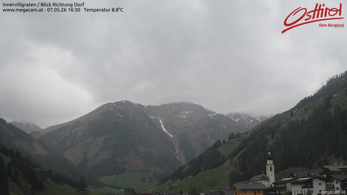 Archiv Foto Webcam Blick Richtung Innervillgraten