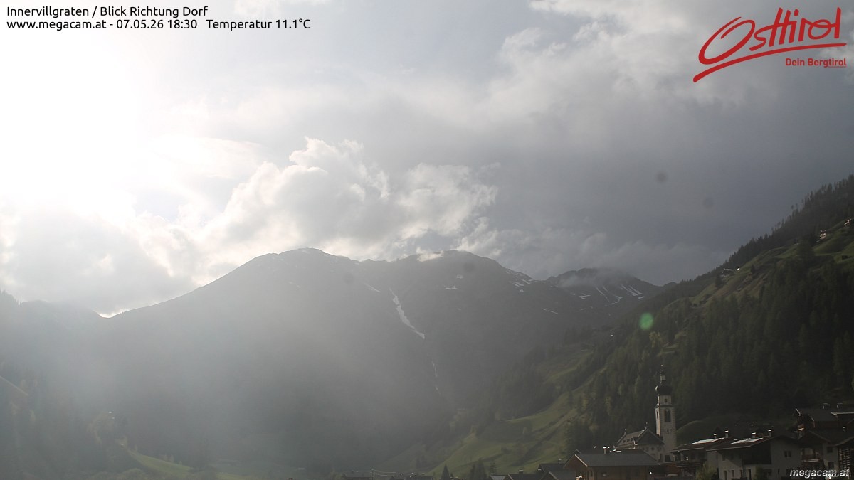 Archiv Foto Webcam Blick Richtung Innervillgraten