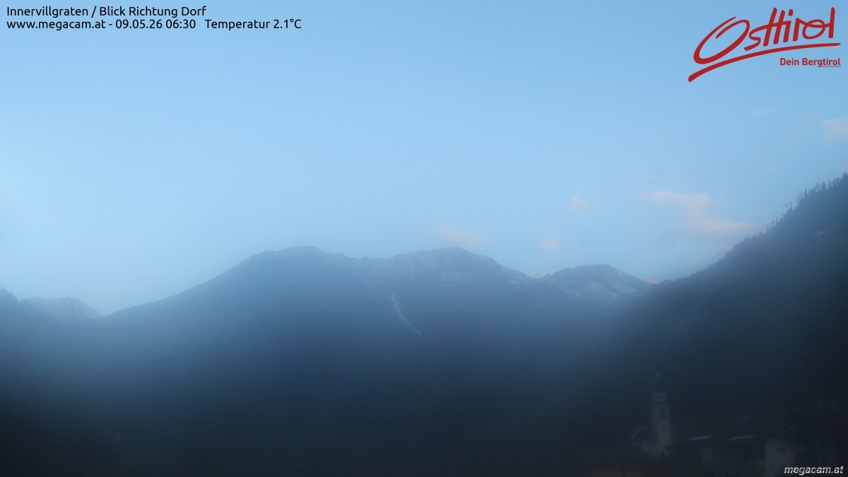 Archiv Foto Webcam Blick Richtung Innervillgraten