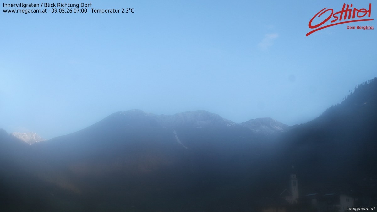 Archiv Foto Webcam Blick Richtung Innervillgraten