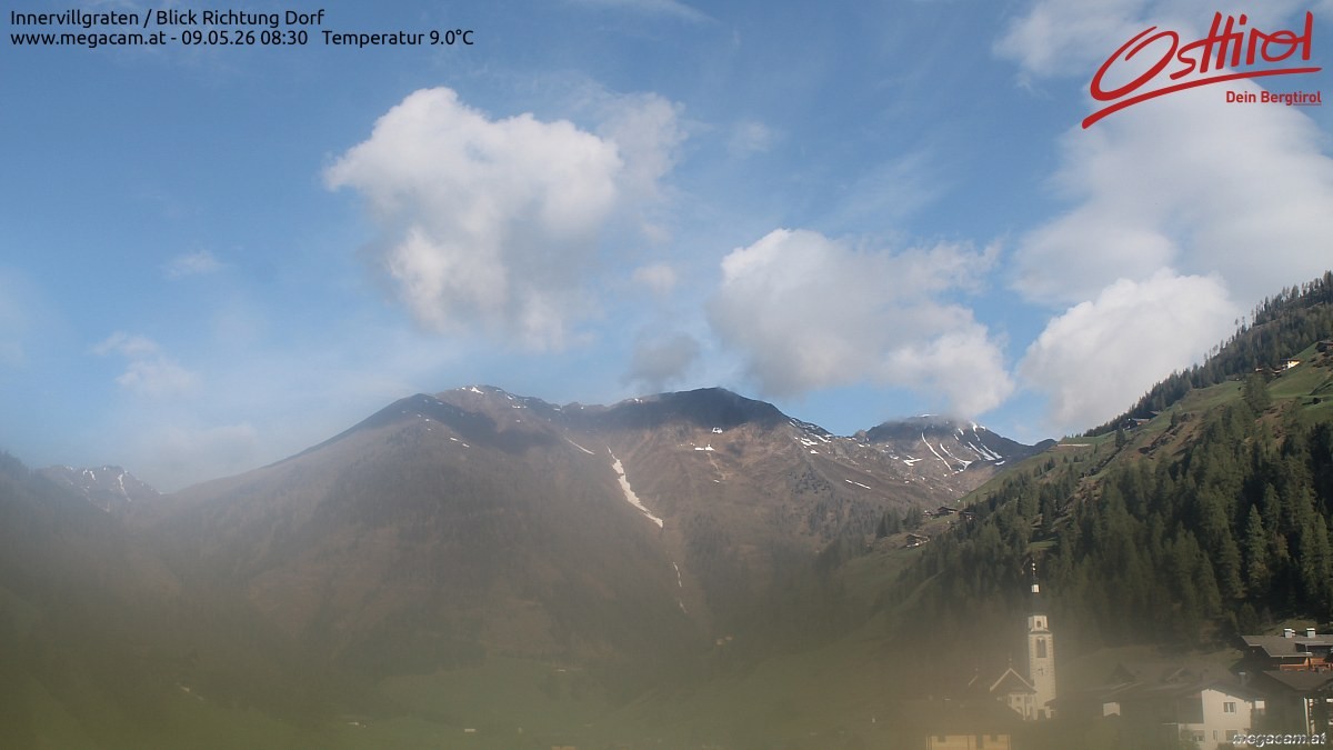Archiv Foto Webcam Blick Richtung Innervillgraten
