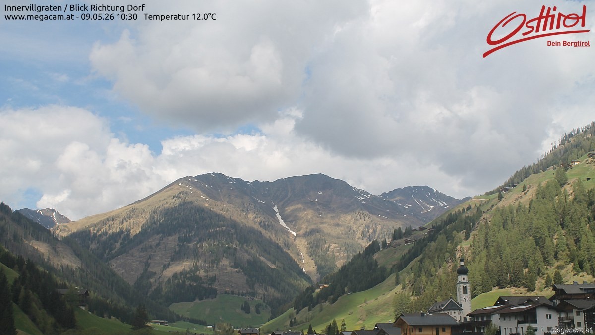 Archiv Foto Webcam Blick Richtung Innervillgraten
